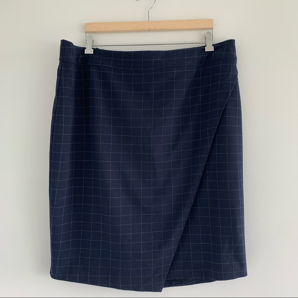 Rachel Roy Collection | Windowpane Skirt | 16W